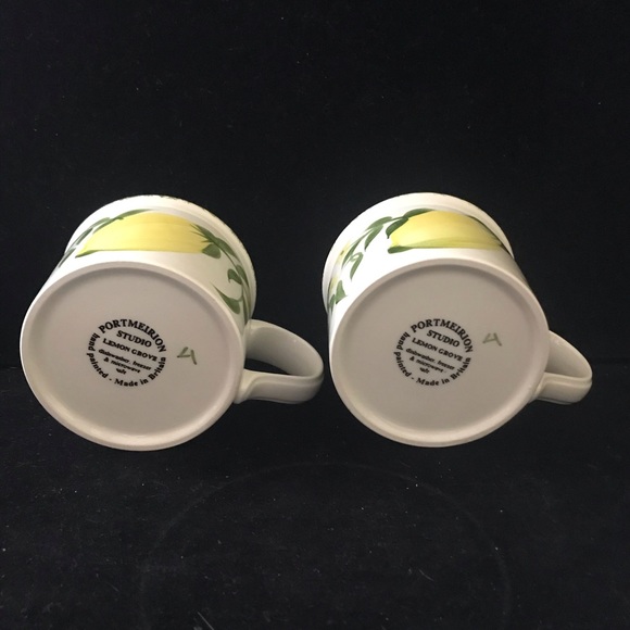 Lemon Grove Flat Coffee Tea Cup Set By Portmeirion - Picture 3 of 3
